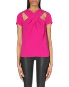 Kenzo Cross Strap Crepe Top - Lyst