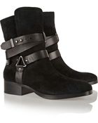 Pour La Victoire Riley Suede Biker Boots - Lyst