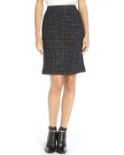 Theyskens' Theory Black Cotton-Silk Blend Tweed Skirt - Lyst