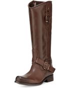 Steven By Steve Madden Triger Leather Buckled Boot - Lyst