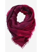 Express Waffle Print Quad Scarf - Lyst