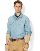 Polo Ralph Lauren Chambray Flag Workshirt - Lyst