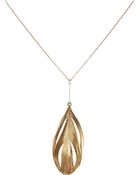 Aurelie Bidermann Gold Feather Necklace - Lyst