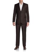 Saks Fifth Avenue Black Label Tonal Pinstripe Wool/Silk Suit - Lyst