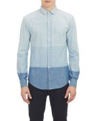 Band of Outsiders Dip-Dye Shirt - Lyst