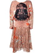 Preen By Thornton Bregazzi Silk-Blend Darth Vader Dress - Lyst