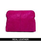 Asos Pony Effect Leather Clutch Bag - Lyst