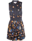 Vanessa Bruno Athé Pixel-Embroidered Sleeveless Dress - Lyst