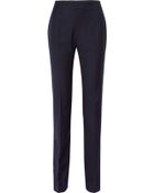 Oscar de la Renta Wool-Twill Straight-Leg Pants - Lyst