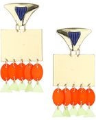 Topshop Square Drop Earrings - Lyst