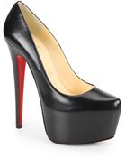 Christian Louboutin Daffodile Leather Platform Pumps - Lyst