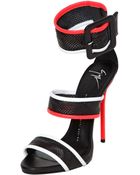 Giuseppe Zanotti 120Mm Perforated Nappa Leather Sandals - Lyst