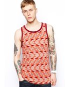 Wesc Valle Tank With All Over Print - Lyst