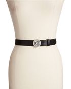 Lauren Ralph Lauren Logo Accented Leather Belt - Lyst