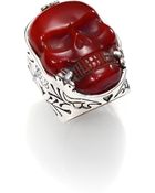 King Baby Studio Skull Ring - Lyst