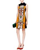 Mary Katrantzou Gattaca Printed Sateen Dress - Lyst