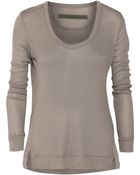 Enza Costa Ribbed Modal And Cashmere-Blend Jersey Top - Lyst