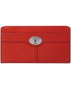 Fossil Marlow Leather Zip Clutch - Lyst