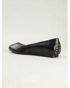 Tod's Studded Ballerinas - Lyst