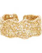 Aurélie Bidermann Fine Multicolor Diamond & Gold Dentelle Cuff - Lyst