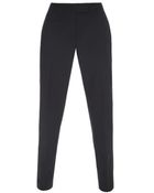 Paul Smith Black Wool Contrast Piping Trousers - Lyst