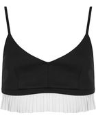 Topshop Pleated Bralet - Lyst