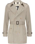 Burberry Brit Long Double-Breasted Trench Coat - Lyst