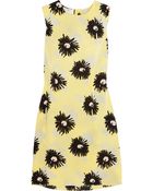 Marni Floral-Print Silk Crepe De Chine Dress - Lyst