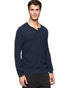 Calvin Klein Jeans Textured Henley - Lyst