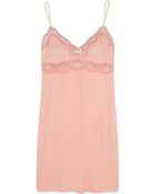 Eberjey Millie Lace-Trimmed Jersey Chemise - Lyst