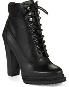 BCBGeneration Maude Heeled Construction Boots - Lyst