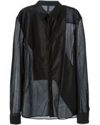 Givenchy Perforated Shirt - Lyst