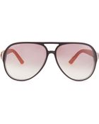 Gucci Plastic Aviator Sunglasses - Lyst