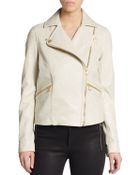 Marc By Marc Jacobs Avery Crackled Leather Jacket - Lyst
