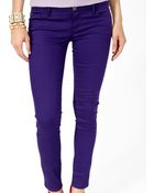 Forever 21 Ankle Length Denim Skinny Jeans - Lyst