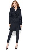 London Fog Petite All-Weather Hooded Trench Coat - Lyst