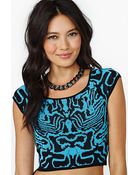 Nasty Gal Concerto Crop Top - Lyst