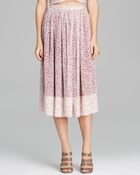 Elizabeth And James Skirt Avenue Floral Silk - Lyst