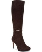 Nine West Evah Tall Platform Dress Boots - Lyst