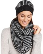 Calvin Klein Metallic Grid Slouchy Beanie - Lyst