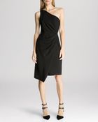Halston Heritage Dress - One Shoulder Side Drape - Lyst