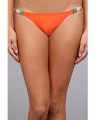 Vix Solid Orange Brazilian Tube Detail Bottom - Lyst