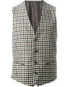 Etro Checked Waistcoat - Lyst