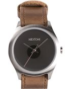 Nixon The Mod Leather Watch - Lyst