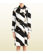 Gucci Zebra Print Trench Coat - Lyst
