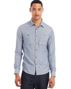 Kenneth Cole Reaction Chambray Shirt - Lyst