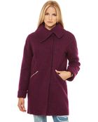 Akira Black Label Wool Coat - Lyst