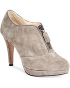 Adrienne Vittadini Plum Booties - Lyst