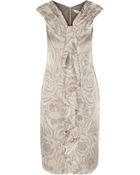 Valentino Printed Silk Dress - Lyst
