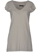 Donna Karan New York Short Sleeve Jumper - Lyst